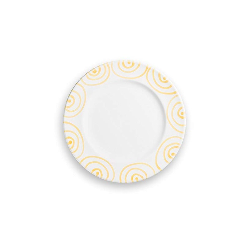 GMUNDNER KERAMIK Dessert Plate Gourmet Diameter 22 cm Flamed Yellow