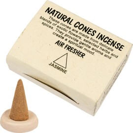 DANNY LIB Jasmine Incense Cone Incense Holder Set of 25 20 Minute Burning Purify Aroma Relax Yoga Meditation