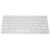 Wireless Keyboard Mini 78 Keys Ultra Thin Portable White Computer