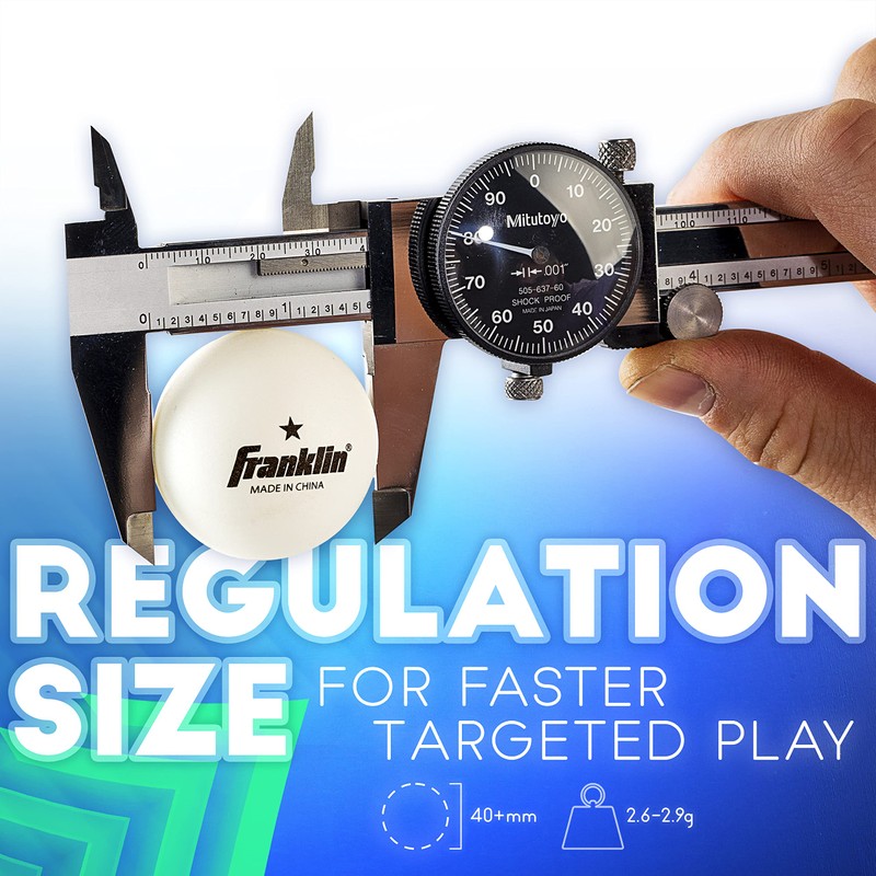 Franklin Sports 1 Star Table Tennis Balls, 36 Pack, 40