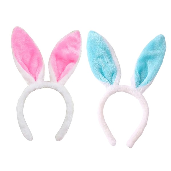 HFMYGS Pack of 2 Rabbit Ears Headband, Rabbit Ears Costume,