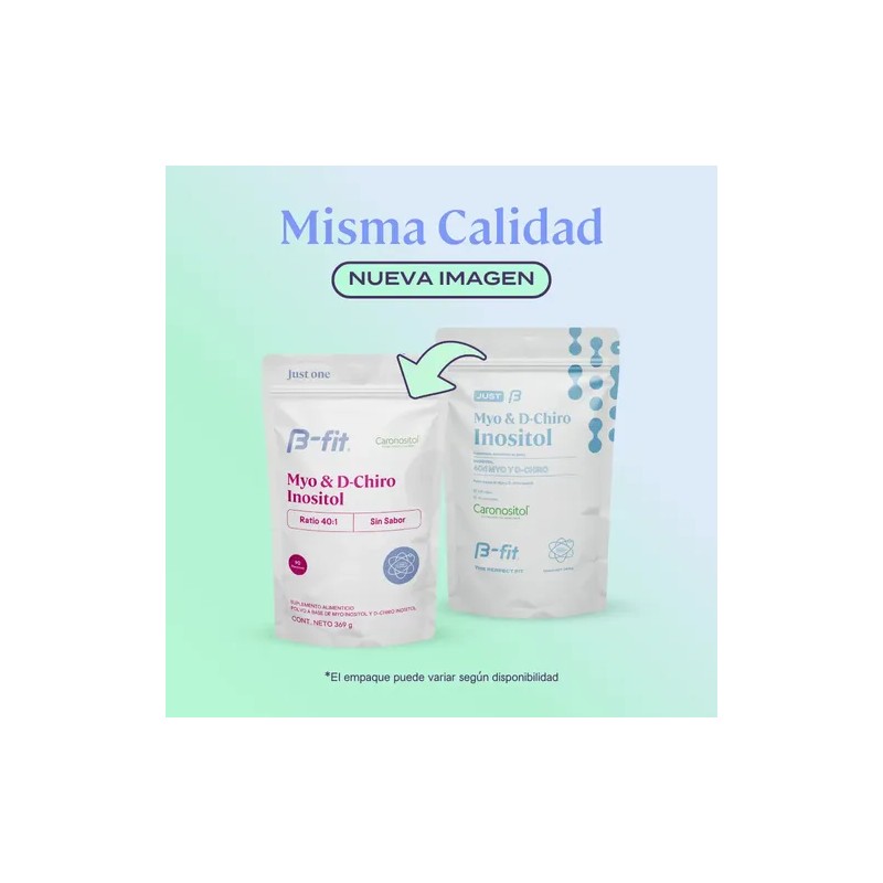 B-fit Myo Inositol Y D-chiro Inositol 369g Polvo Caronositol