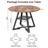 Jocoevol Round Dining Table for 4,Kitchen Dining Room Circle Dinner