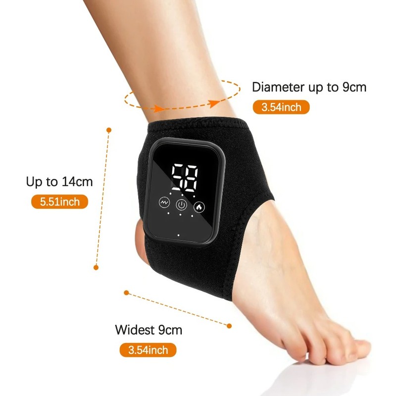 Electric Heated Ankle & Foot Massager Wrap for Relaxation –