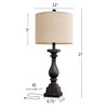 BOBOMOMO 27" Farmhouse Table Lamp Set of 2 with USB