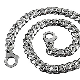 crazy hunter 14" ~ 36" 316L Stainless Steel Mens Biker Rocker Punk Wallet Chain Silver Color 14MM (16")