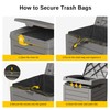 EAST OAK 38 Gallon Outdoor Trash Can | Waterproof Resin
