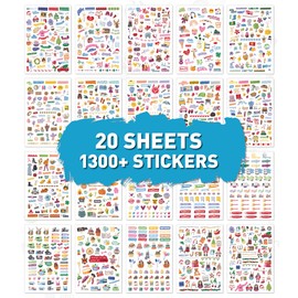 Planner Stickers – Aesthetic Seasonal Calendar Stickers to Decorate & Improve Your Planner, Calendar, Journal | Monthly Celebrations Accessories 20 Sheets 1300+ Stickers for Women, Adults & Children