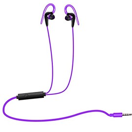 Auriculares con cable, auriculares estéreo con cable para teléfonos móviles y tabletas (cableado, morado)