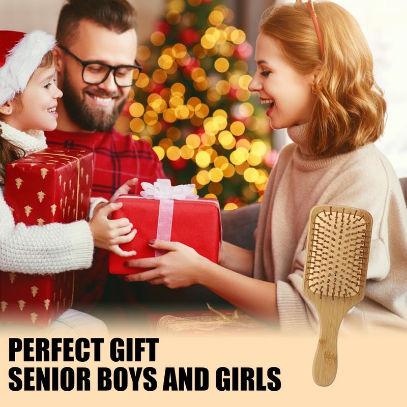 Bamboo Hair Brush, Natural Bamboo, Especially Suitable for Combing Thick