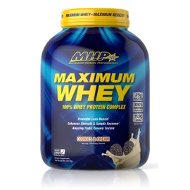 Maximum Human Performance Maximum Human Performance Maximum Whey Protein, 25g Fast Acting Delicious Tasting Protein, Cookies & Cream, 50 Servings, 5 Pound