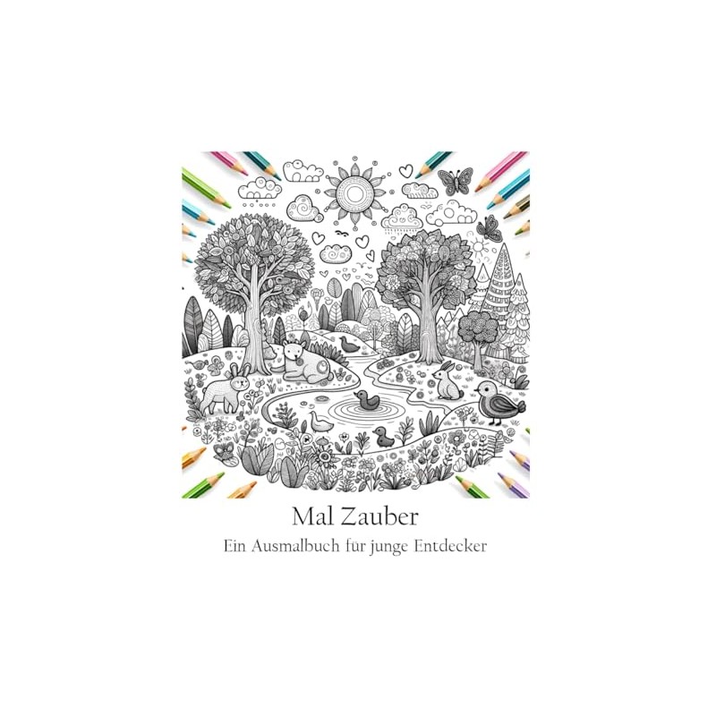 Mal Zauber: Ein Ausmalbuch für junge Entdecker