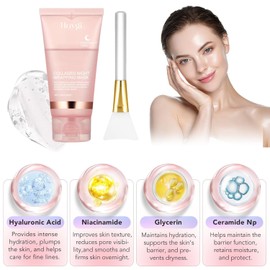 Collagen Mask, 1 Piece Collagen Mask, Organic Collagen Face Mask, Collagen Night Wrapping Mask, Peel-Off Mask for Radiant Skin, Korean Skin Care, Deep Face Mask