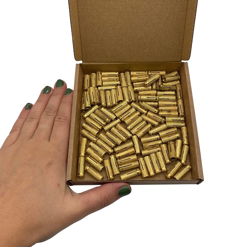 Marcopol Pack of 100 Brass Drops in Dowels M5 x