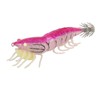 5pcs Wood Shrimp Bait Artificial with Counterweights Double Pileate Hooks