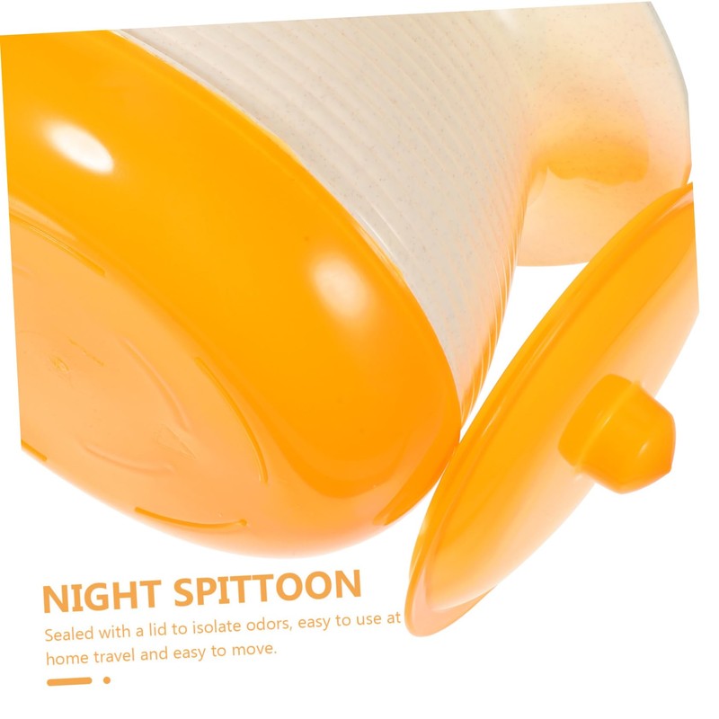 SAFIGLE Portable Bedpan Urinal Pot with Cover Lightweight Night Spittoon