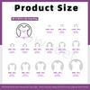 Swpeet 210Pcs 14 Sizes 304 Stainless Steel E-Clip with Tweezers