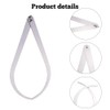 PH PandaHall 4pcs Pottery Calipers, Platinum Bent-Leg Stainless Steel Caliper