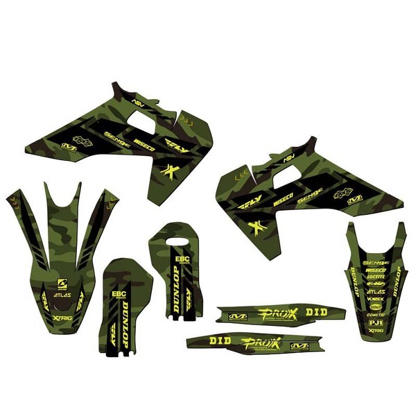 2019-2022 FX Apache Green Senge Graphics Base Kit Compatible with