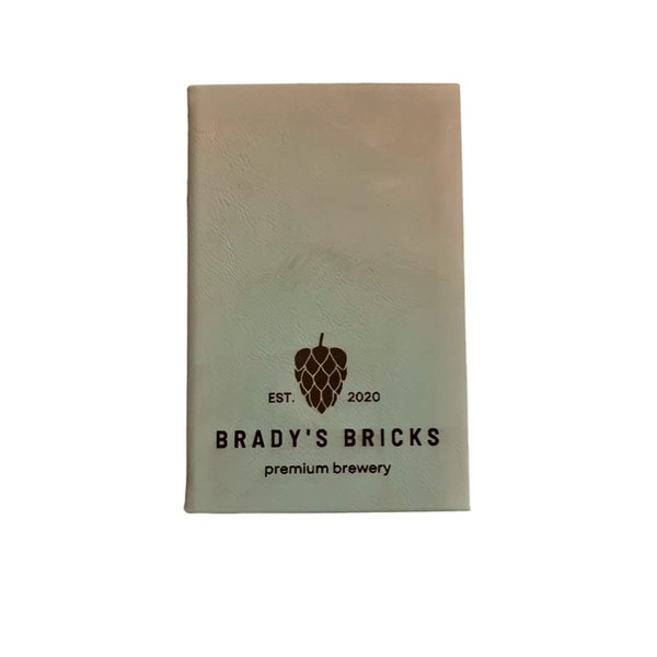 Custom Leatherette Engraved Sketch Book with Your Logo or Design