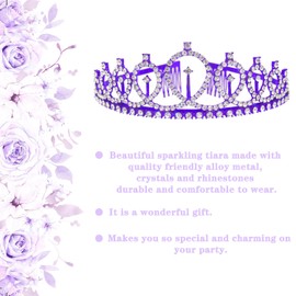 20th Birthday Party Supplies Women Happy 20th Birthday Sash and Birthday Tiara Cystal Princess Crowns Birthday Decorations Favors Gift