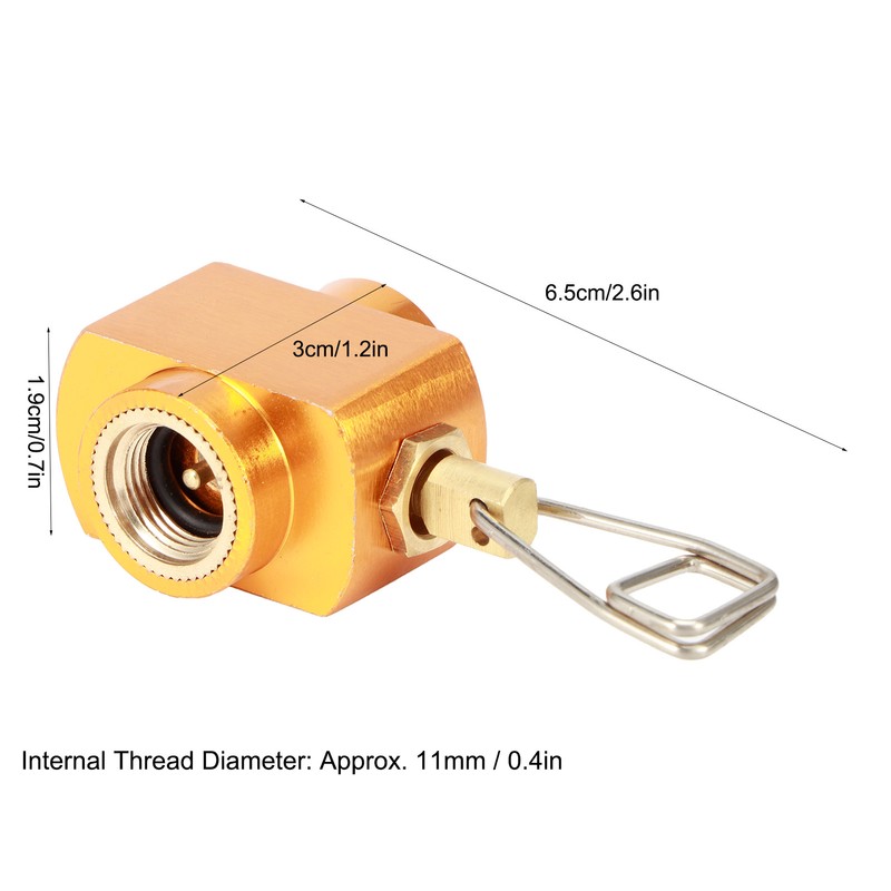 G1/4 DN8 Outdoor Camping Stove Adapter Gas Refill Valve Adapter