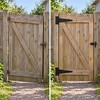 4-Inch T-Hinges for Shed Doors & Gates – Heavy-Duty Black