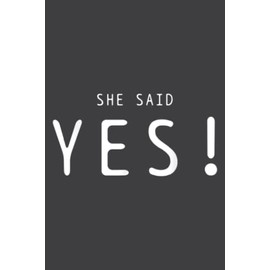 Yes She Said Marriage Gift Honeymoon: Lined For Memo Diary Journal, Perfect for School, Office & Home - 6" x 9", 100 Pages