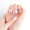 BEAUTYAVENUE Real Gel Nail Stickers, Color: Howlite Parfait