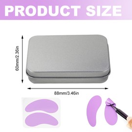 MOLZINY 1 Paar Augenpads Wiederverwendbar Gel augenpads Silikon-Augenklappen für pflegende Augenpartie Wiederverwendbare Augenklappen Eye Pads mit Augencreme Applikator Wiederverwendbare Augenpads