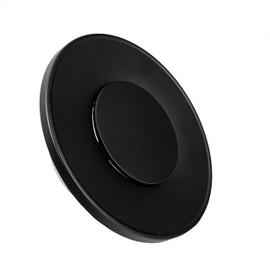 SYSTERM Ventilation Ventilation Plate Valve Black Round Disc Valve Exhaust Valve or Supply Air Valve Metal with Mounting Ring Anemostat Ceiling Valve Ventilation Valves (100 mm)