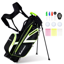 XDriveMax Golf Stand Bag, Lightweight Golf Bag with Stand for Men & Women Premium Golf Club Bags with Rain Cover,Cooler and Golf Accessory Kit,