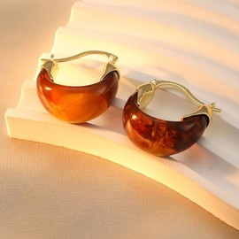 XFSRG Damen Ohrringe Set Gold Vintage Hoop Ohrringe für Hochzeit und Alltag, Exquisite Creolen Schmuck Lange Tropfen Boho