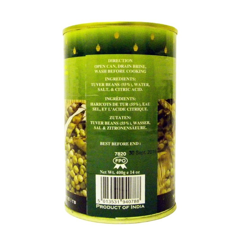 Natco - Green Tuver - 400g (Pack of 2)
