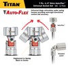 Titan 66860 7-Piece 1/4-Inch Drive SAE Auto Flex Universal Socket