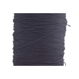 KONMAY Elastic Thread for Sewing Machine, 500 Meters 0.5mm Black for Shirring, Smocking, Gathering, Stretchy Strings for Bracelets