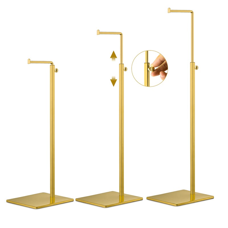 Elitnus Gold Purse Display Stands - 2 Pack Adjustable Height