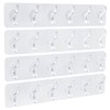 BPTAKOO Adhesive Hooks, Wall Hooks, 4 Packs Practical Clothing &