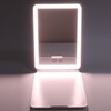 Lighted Makeup Mirror White Rechargeable ABS Housing Adjustable Brightness Portable
