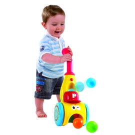 Play Baby Push Walker & Whirl Scoop A Ball Launcher Walker Toddler Music Walking Push Toy Early Education Toy for 12 Months+ Old,2995