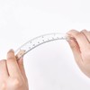 Unjoo Clear Plastic Ruler 6 Inch Straight Ruler, Shatterproof Ruler
