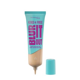 Rimmel Kind & Free, Blur It Out Mattifying Skin Tint, 160 Vanilla, Lightweight Matte Finish, Minimises Pores, Infused with Cica Complex and Vitamin E, SPF 20, All-Day Shine Control, 30ml