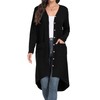 GRECERELLE Women's Long Cardigan Elegant Thin Ribbed Long Sleeve with