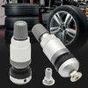 Ollanoos 4Pcs HLV012 TPMS Clamp-in Valve Stem, Replacement for Ford