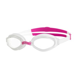 Zoggs Endura Max Unisex Adult Swimming Goggles, White/Pink/Clear