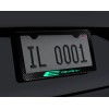 Gearhead Frames Glowing E-Ray License Plate Frame 100% Carbon Fiber