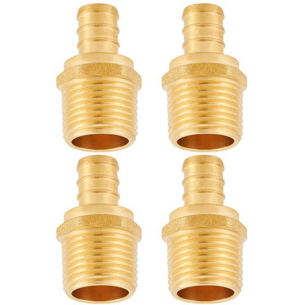 Lead-Free Brass 1/2" Pex Fittings,1/2 Pex Male Adapter, PEX 1/2"