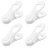 Otylzto 20 Pcs Multi-Purpose Clips for Hangers, White Clothes Hanger