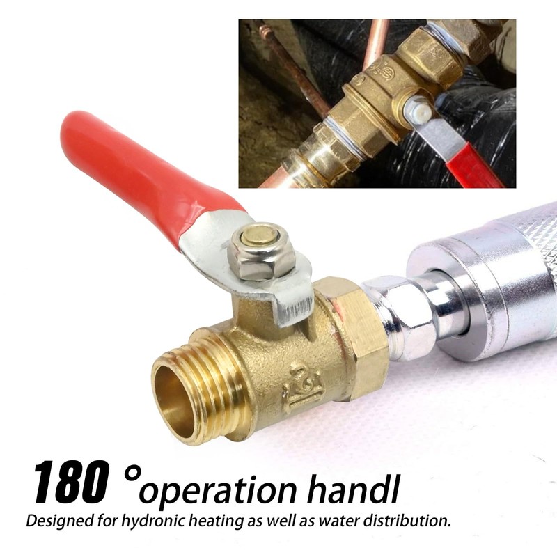 VIKKSAER 6 Pcs Ball Valve, 1/4" Heavy Duty Ball Valve