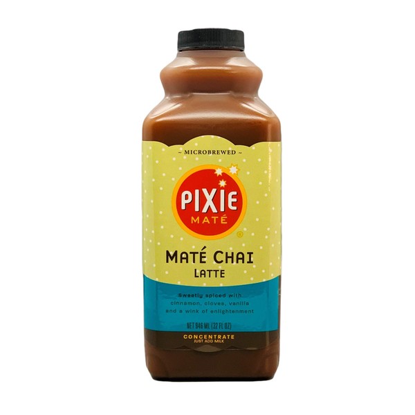 Pixie Mate, Mate Chai Latte, 32-Ounce (Pack of 6)